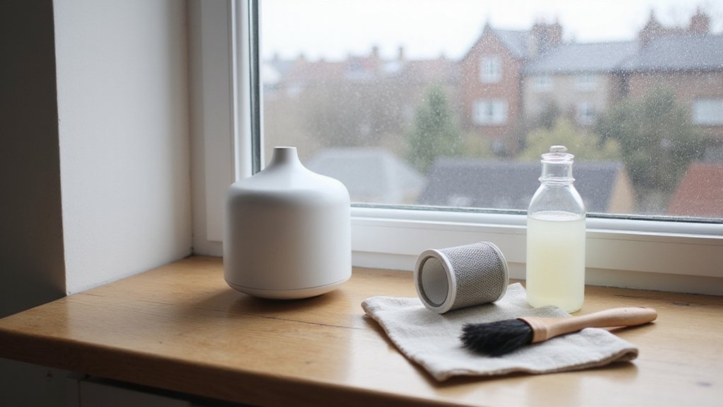 clean humidifier filter regularly