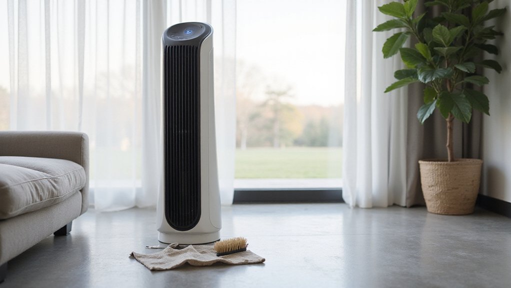 cleaning honeywell fan