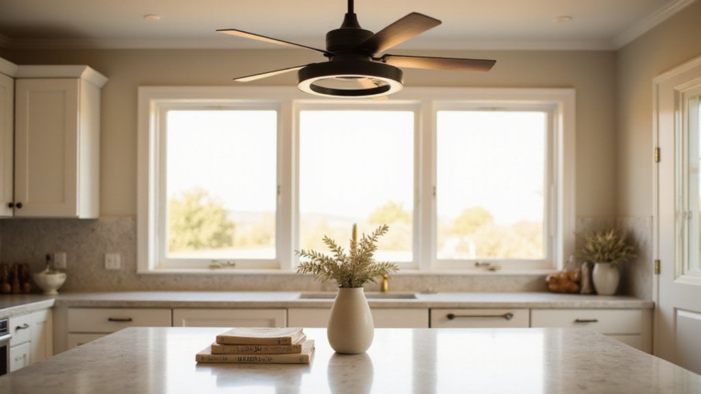 kitchen ceiling fan lighting